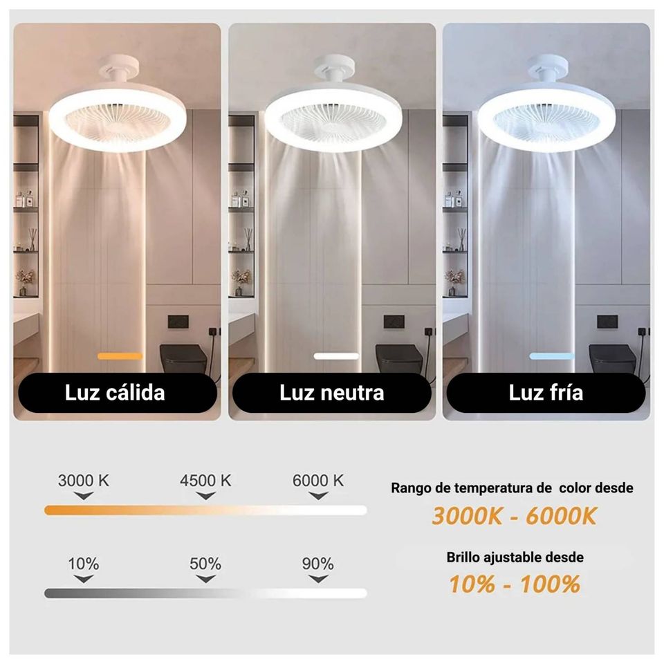 Foco Ventilador 3 en 1